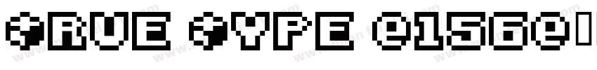 True Type -156字体转换